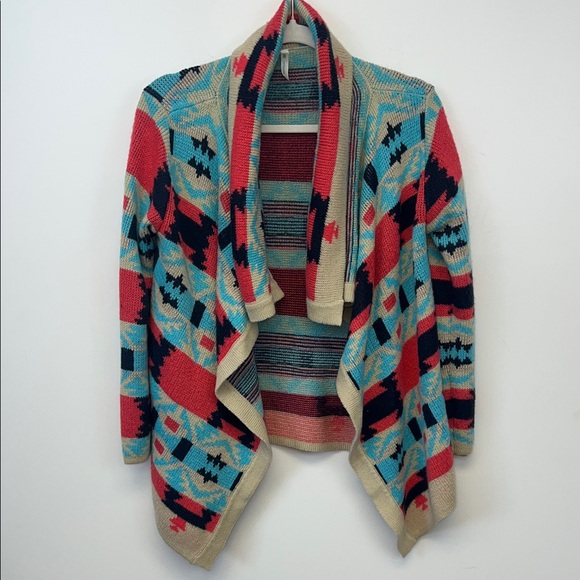 Kate Collection Colorful Geometric Aztec Patterned Women's Sweater Size small - Picture 4 of 14